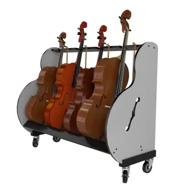 A&S Crafted BRC4 Band Room Mobile Cello Rack Save Now