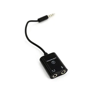 Audio-Technica 3.5mm Headset Adapter - Headphone/Microphone Y Splitter Trusted Brand