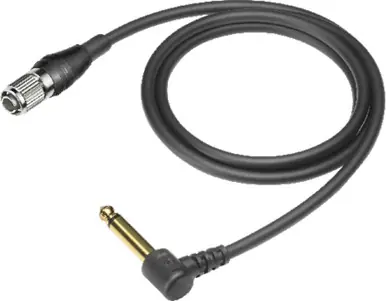 Audio-Technica AT-GRcH Right Angle Guitar Cable for Wireless Bodypack Transmitters Buy Online