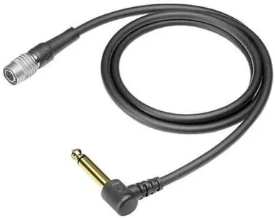 Audio-Technica AT-GRcW Right Angle Guitar Cable for Wireless Bodypack Transmitters Best Choice