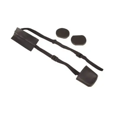 Price Cut Black Leather Bassoon Seat Strap with Cup
