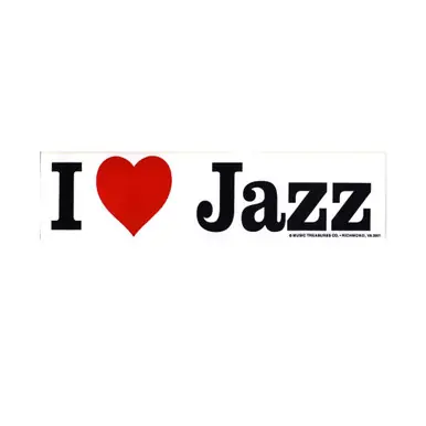 Bargain Bumper Sticker - I Love Jazz