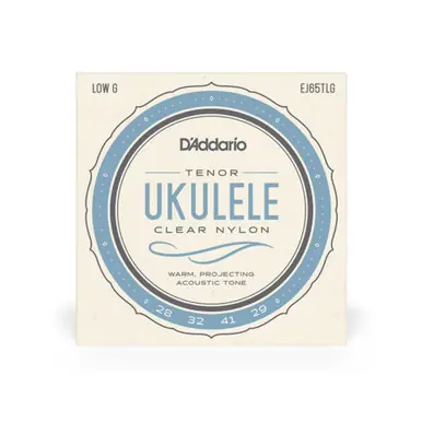 Wholesale D'Addario EJ65TLG Clear Nylon Tenor Ukulele Strings with Low G - 5-String