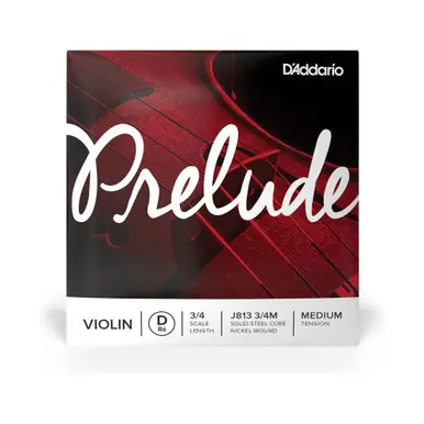 D'Addario J8133/4M Prelude 3/4 Size Medium Tension Violin D String Free Returns