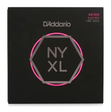 Last Chance D'Addario NYXL45100 Nickel Wound Regular Light Long Scale Bass Guitar Strings - .045-.100