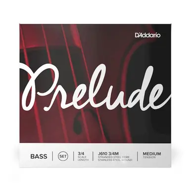 D'Addario Prelude J6103/4M Medium Tension 3/4 Double Bass Strings Low Price