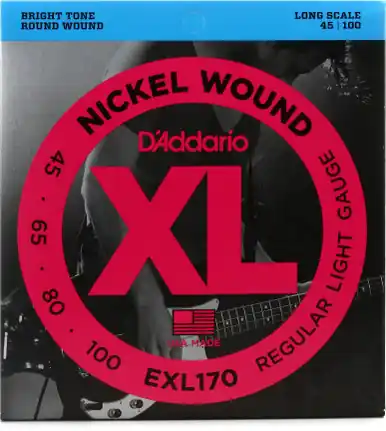 Fresh Stock D'Addario Strings Bass EXL170