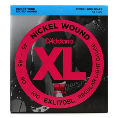 Authentic D'Addario Strings Bass EXL170SL