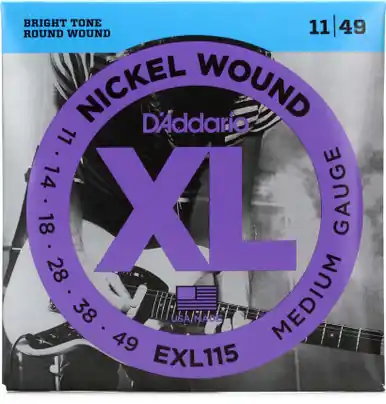 D'Addario Strings Guitar Blues/Jazz EXL115 Latest