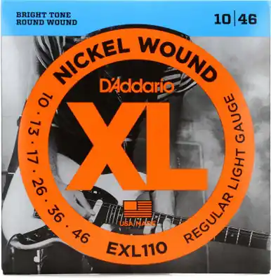 D'Addario Strings Guitar Regular Light EXL110 Handmade