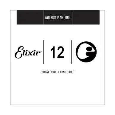 Direct From Manufacturer Elixir Anti-Rust Plain Steel Single Guitar String - .012
