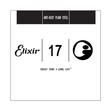 Latest Elixir Anti-Rust Plain Steel Single Guitar String - .017