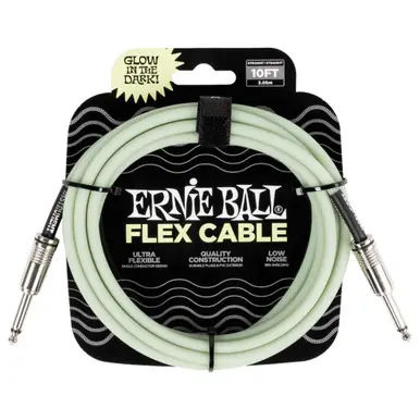 Ernie Ball Flex Instrument Cable - Glow in the Dark Reduced Price