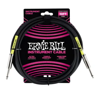 Ernie Ball Instrument Cable Straight to Straight 10 ft. - Black Place Order