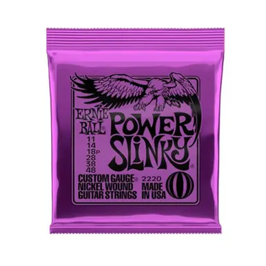 Money Back Guarantee Ernie Ball Power Sllinky Nickle Wound Electric Guitar Strings 2220