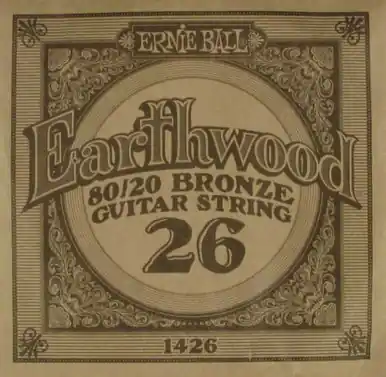 Luxury Ernie Ball String Guitar .026 Bronze 1426BR