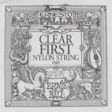 Ernie Ball String Guitar 1st Nylon Clear 1501 Top Pick