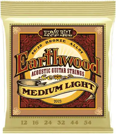 Low Price Ernie Ball Strings Guitar Earthwood Mediium Light EARTH2003