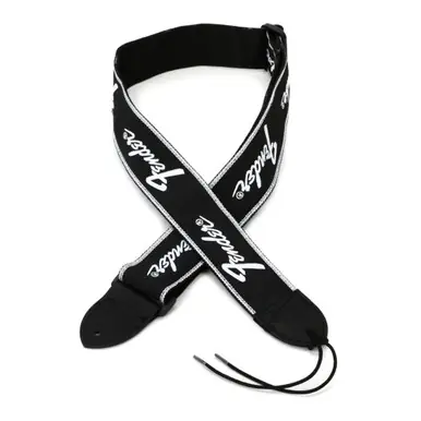 Fender 2-Inch Monogrammed Guitar Strap - Running Logo Crafted