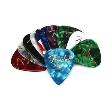 Special Offer Fender 351 Celluloid 12-Pack Guitar Pick Medley - Heavy
