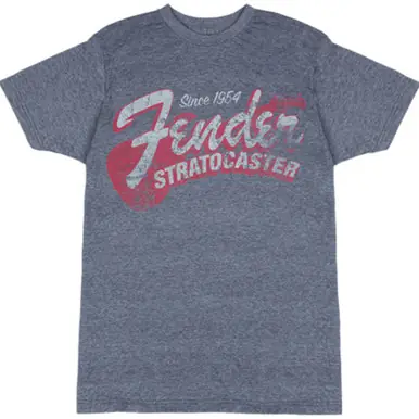 Limited Offer Fender Since 1954 Strat T-shirt - Blue Smoke