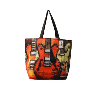 Price Drop Guitars Print Canvas Tote Bag