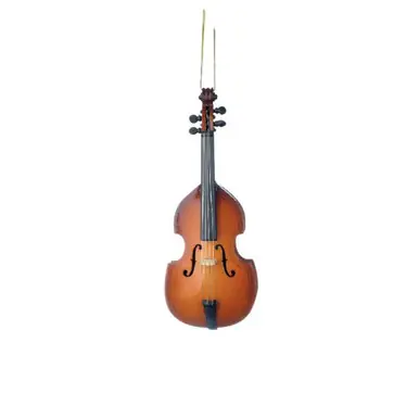 Authentic Hanging Ornament Upright Bass - 3-Inch