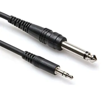 Hosa CMP-110 3.5mm TRS Male to 1/4" TS Male Interconnecting Cable Express Delivery