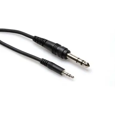 Bargain Hosa CMS-105 3.5mm TRS Male to 1/4" TRS Male Stereo Interconnect Cable, 5 ft.