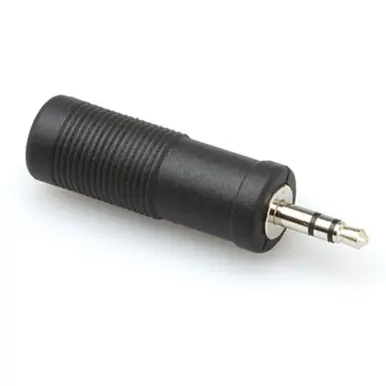 Buy Online Hosa GMP-112 3.5mm TRS Male to 1/4" TRS Female to 3.5" TRS Male Stereo Headphone Adapter