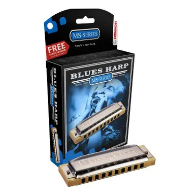 Weekend Sale Hohner MS Series Blues Harp Harmonica - Key of A