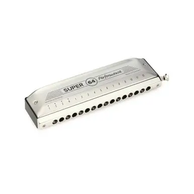 Hohner Performance Series Super 64 Chromatic Harmonica with Zipper Case and Gift Box Hassle-Free Returns