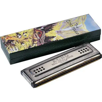 Free Delivery Hohner Tremolo Echo Harp Double-Sided C/G Harmonica - 54/96 CG
