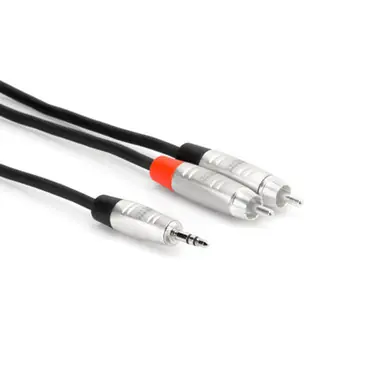 Hosa HMR-010Y 10-foot Pro Stereo 3.5mm TRS Male to Dual RCA Male Breakout Cable Limited Time