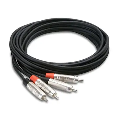 Secure Checkout Hosa HRR-003X2 Pro Stereo Interconnect RCA Cable, 3 ft.