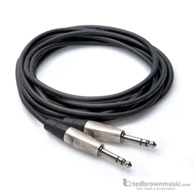 Hosa HSS-010 REAN 1/4" TRS Male to REAN 1/4" TRS Male Pro Balanced Interconnect Cable, 10 ft. Holiday Sale