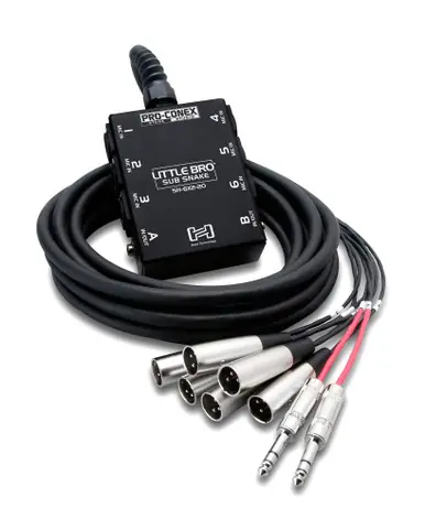 Free Shipping Hosa Little Bro 6x2 Sub Snake - 50 foot