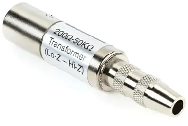 Hosa MIT-129 1/4-Inch TS Female Hi-Z to XLR Male Lo-Z In-Line Impedance Transformer One Day Deal