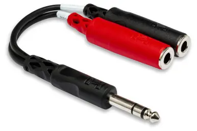 Fan Favorite Hosa YPP-117 1/4" TRS Male to L/R 1/4" TS Female Stereo Breakout Cable