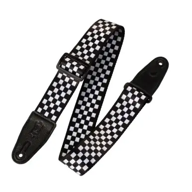 Markdown Levy's 2-Inch Graphic Waves Series Guitar Strap - Checkerboard