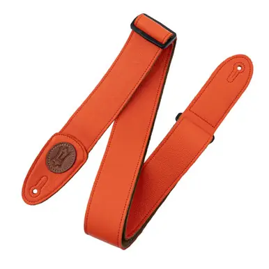 Levy's 2-Inch Signature Tri-Glide Series Leather and Suede Guitar Strap - Red Flash Sale