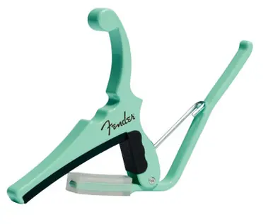 Price Cut Kyser Fender Quick-Change 6-String Electric Guitar Capo - Surf Green