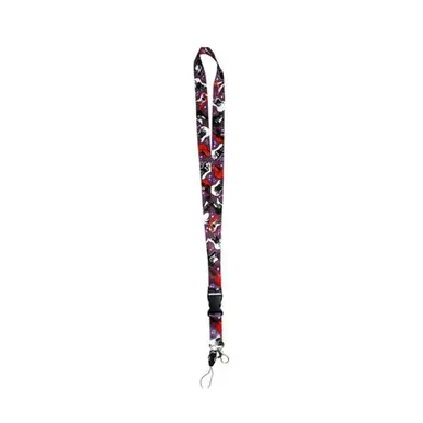 Free Returns Lanyard - Purple and Red Guitar