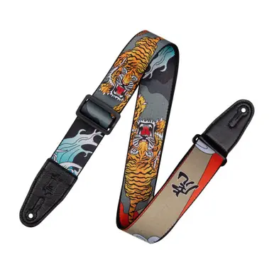 Levy's 2-Inch Eastern Harmony Series Guitar Strap - Tiger Time-Limited