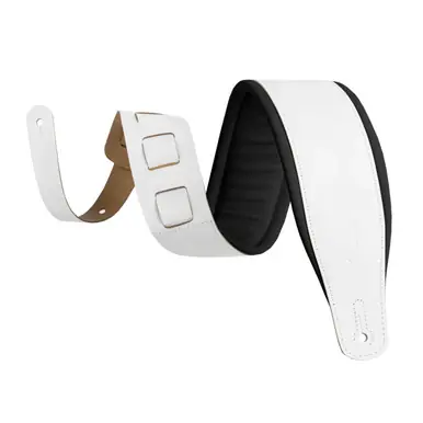 Last Chance Levy's 3-Inch Amped Leather Series Guitar Strap with Foam Padding - Panda