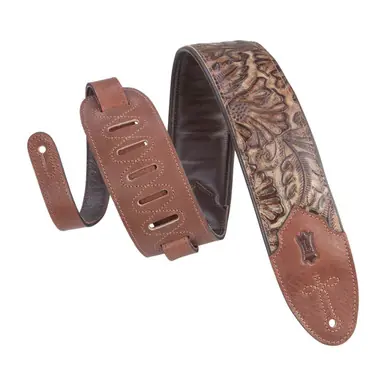 Levy's 3-Inch Sundance Series Guitar Strap - Palm Pecan Crafted