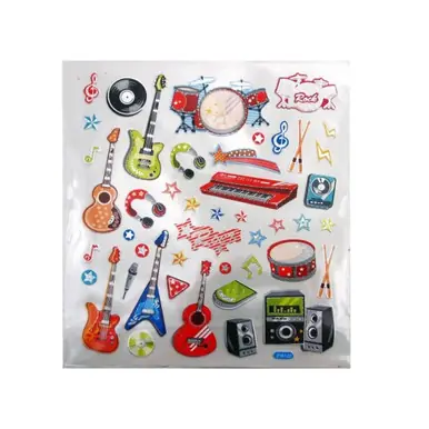 Music Stickers 6x8-Inch Sheet Worldwide Shipping