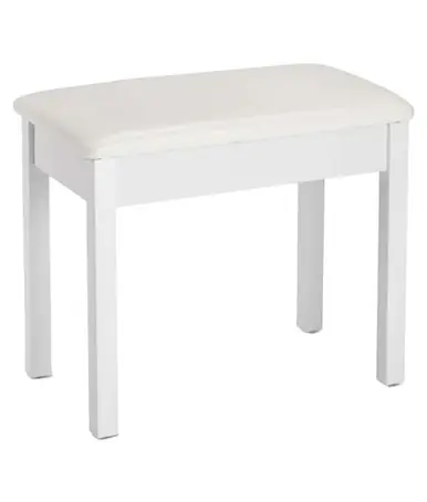 Exclusive On-Stage KB8802B Classic Piano Bench - White