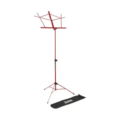 On-Stage SM7122RB Red Folding Music Stand with Carrying Bag Save Now