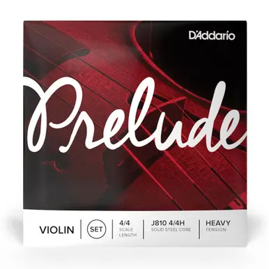 Prelude Violin Set 4/4 Heavy Tension J8104/4H Strings Certified